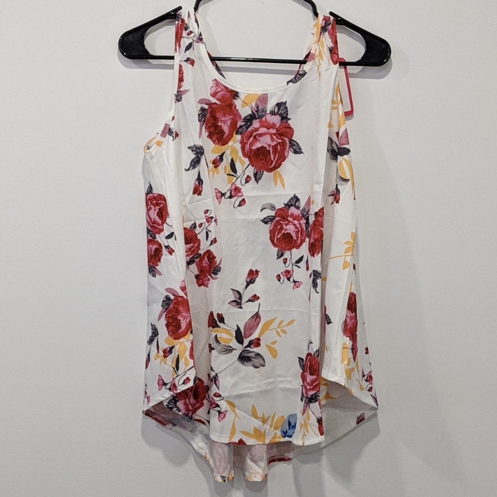 Sassy Floral Print Maternity Tank
